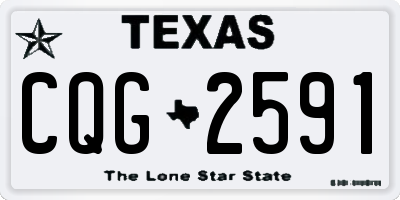 TX license plate CQG2591