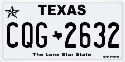 TX license plate CQG2632