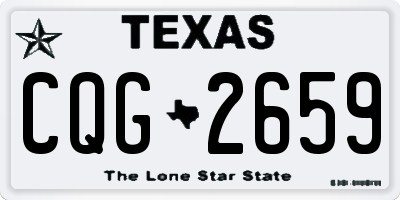 TX license plate CQG2659