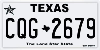 TX license plate CQG2679
