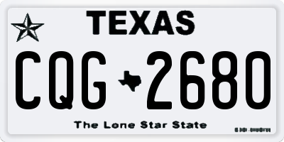 TX license plate CQG2680