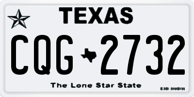 TX license plate CQG2732