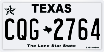 TX license plate CQG2764