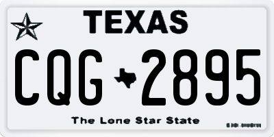 TX license plate CQG2895
