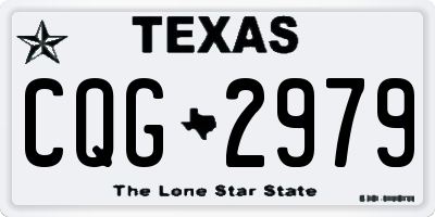 TX license plate CQG2979