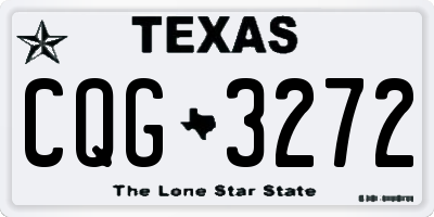 TX license plate CQG3272