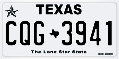 TX license plate CQG3941