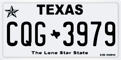 TX license plate CQG3979