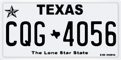TX license plate CQG4056