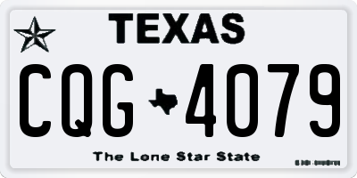 TX license plate CQG4079