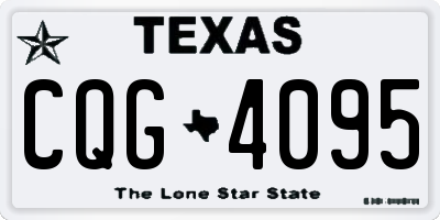 TX license plate CQG4095