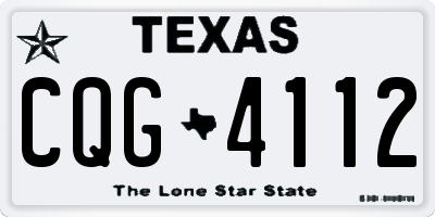 TX license plate CQG4112