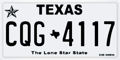 TX license plate CQG4117
