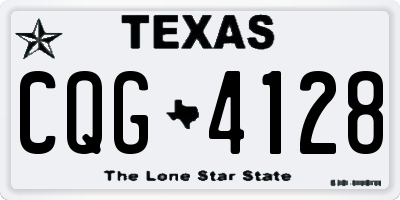 TX license plate CQG4128