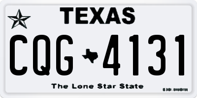 TX license plate CQG4131