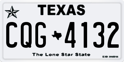 TX license plate CQG4132