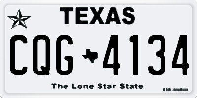 TX license plate CQG4134