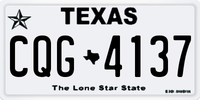 TX license plate CQG4137