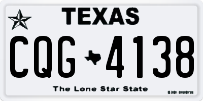 TX license plate CQG4138