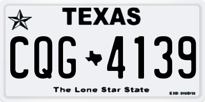 TX license plate CQG4139