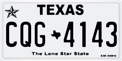 TX license plate CQG4143