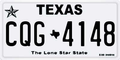 TX license plate CQG4148