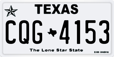 TX license plate CQG4153