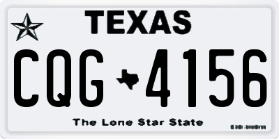 TX license plate CQG4156