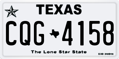 TX license plate CQG4158