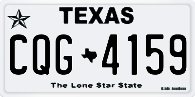 TX license plate CQG4159