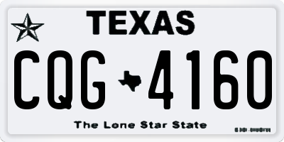 TX license plate CQG4160