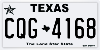 TX license plate CQG4168