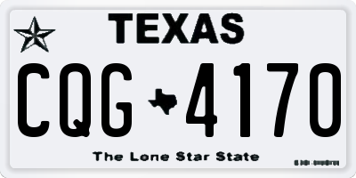 TX license plate CQG4170
