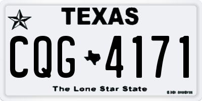 TX license plate CQG4171