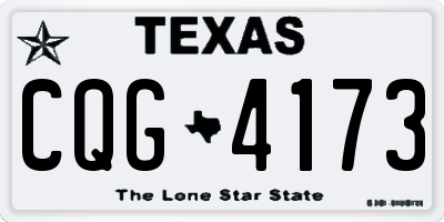 TX license plate CQG4173