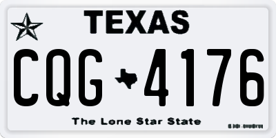 TX license plate CQG4176