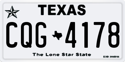 TX license plate CQG4178