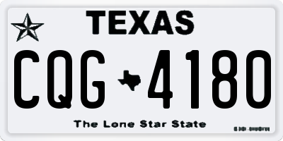 TX license plate CQG4180