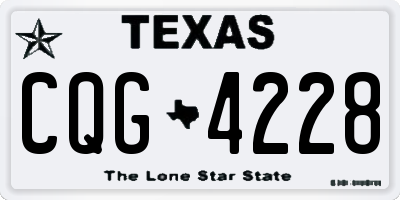 TX license plate CQG4228