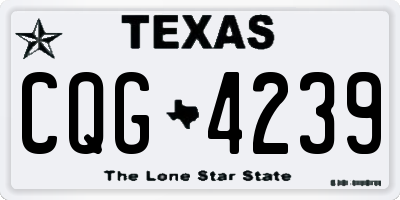 TX license plate CQG4239