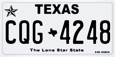 TX license plate CQG4248