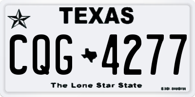 TX license plate CQG4277