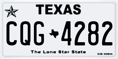 TX license plate CQG4282