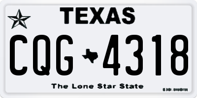 TX license plate CQG4318