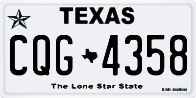 TX license plate CQG4358
