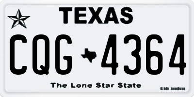 TX license plate CQG4364