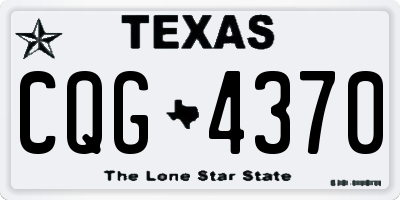 TX license plate CQG4370