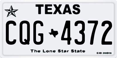 TX license plate CQG4372