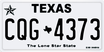 TX license plate CQG4373