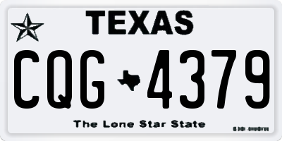 TX license plate CQG4379